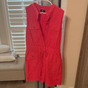 Kut from the Kloth Sleeveless Coral Utility Dress